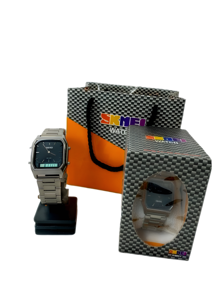 Metal Skmei -Black Dial